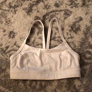 Lululemon white sports bra